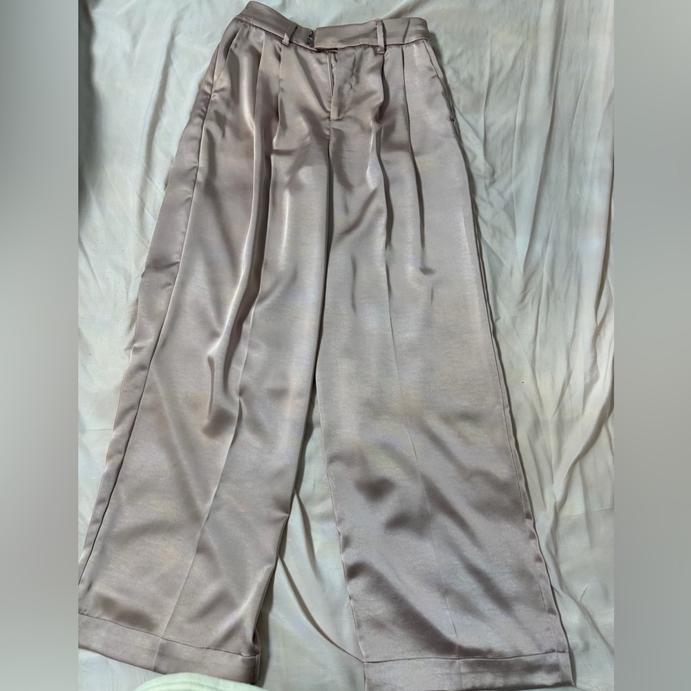 a new day Women's Satin Trousers - blush Pink